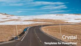  Presentation with trail - Cool new slide deck with usa in high alpine tundra backdrop and a violet colored foreground