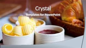  Presentation with jam - Colorful PPT layouts enhanced with continental breakfast - closeup of butter jam backdrop and a tawny brown colored foreground