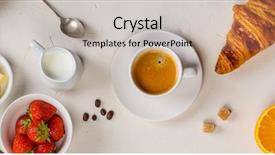  Presentation with brunch breakfast buffet healthy continental - Audience pleasing slide deck consisting of flat lay buffet healthy food - continental breakfast captured from above backdrop and a soft green colored foreground