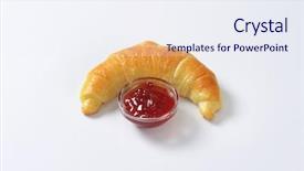  Presentation with brunch breakfast buffet healthy continental - Slides having continental breakfast consists of buttery background and a sky blue colored foreground