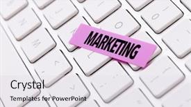  Presentation with marketing - Theme consisting of contingency - marketing background and a light gray colored foreground