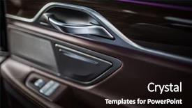  Presentation with interior - PPT layouts with continuous change - modern car interior background and a wine colored foreground