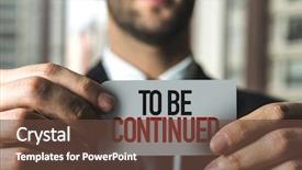  Presentation with text message - Slides having continuous improvement - be continued text message background and a tawny brown colored foreground