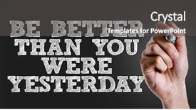  Presentation with writing the text human rights - Presentation theme having continuous improvement - hand writing the text be background and a dark gray colored foreground