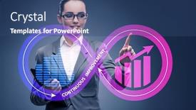  Presentation with continuous improvement - PPT layouts having continuous-improvement-concept-in-business background and a ocean colored foreground