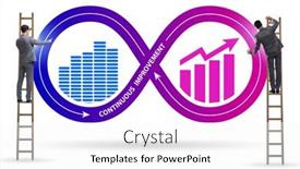  Presentation with continuous improvement - Theme with continuous-improvement-concept-in-business background and a white colored foreground