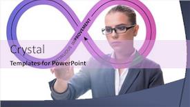  Presentation with continuous improvement - Slides having continuous-improvement-concept-in-business background and a lavender colored foreground