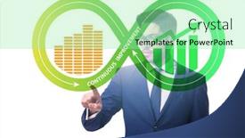  Presentation with continuous improvement - Beautiful PPT theme featuring continuous-improvement-concept-in-business backdrop and a mint green colored foreground