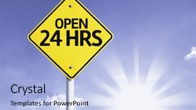  Presentation with open road motorcycles - Presentation theme consisting of red blooming parrot tulips background and a tawny brown colored foreground