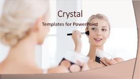  Presentation with beauty cosmetics - Audience pleasing theme consisting of contour - beauty make up cosmetics morning backdrop and a lemonade colored foreground