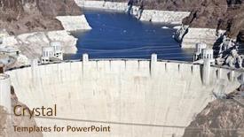 Presentation with dam - Cool new presentation theme with hoover dam and lake mead backdrop and a lemonade colored foreground