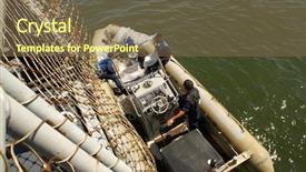  Presentation with rubber - Colorful slides enhanced with contrabands - 3 men in a rubber backdrop and a violet colored foreground
