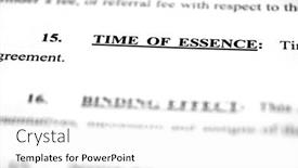  Presentation with contract - Presentation theme featuring contract-agreement-between-persons-parties background and a white colored foreground