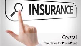 Presentation with property insurance - PPT theme consisting of business case property - insurance written in search bar background and a light gray colored foreground