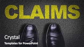  Presentation with shoes - Slide deck enhanced with patient law - top view of business shoes background and a dark gray colored foreground