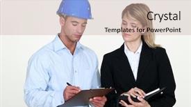  Presentation with architects - Audience pleasing slide set consisting of  backdrop and a  colored foreground