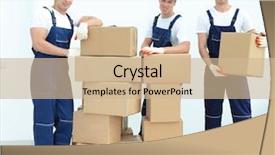  Presentation with foreman - Amazing theme having foreman and team builders with boxes backdrop and a soft green colored foreground