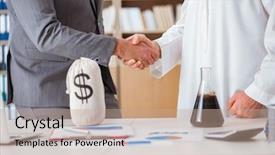  Presentation with arab - Amazing presentation design having contract oil - diverse business concept with arab backdrop and a  colored foreground