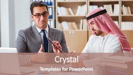  Presentation with arab - PPT layouts having contract oil - diverse business concept with arab background and a  colored foreground