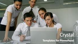  Presentation with project management - Beautiful PPT layouts featuring contract project management - group of business people working backdrop and a gray colored foreground