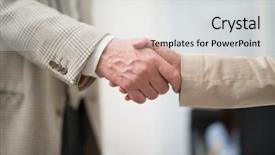  Presentation with shaking hands - Beautiful PPT layouts featuring contract sale goods - business people shaking hands backdrop and a light gray colored foreground