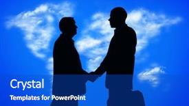  Presentation with politics and ecology - Audience pleasing slide deck consisting of contracted atmosphere - ecology agreement special photo f backdrop and a cobalt blue colored foreground