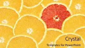  Presentation with yellow - Slide deck enhanced with contrast - yellow and red oranges background background and a yellow colored foreground