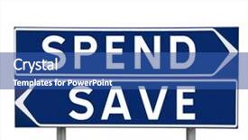  Presentation with choice - Presentation theme with contrast media - blue direction signs with choice background and a  colored foreground