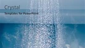  Presentation with stream - Slides featuring contrast-shower-with-flowing-water background and a light blue colored foreground