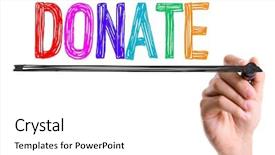  Presentation with marker - Theme having contributor - hand with marker writing background and a white colored foreground