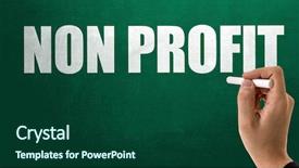  Presentation with non profit - Cool new slides with contributor - non profit backdrop and a forest green colored foreground