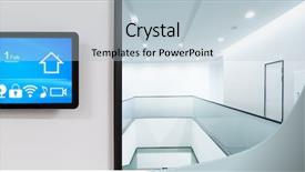  Presentation with smart home automation system - Amazing slide set having control panel for smart home backdrop and a light blue colored foreground