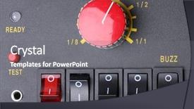  Presentation with control panel - Presentation theme with control panel of studio flash background and a  colored foreground