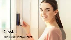  Presentation with control panel - Amazing slide deck having control panel on security system backdrop and a lemonade colored foreground