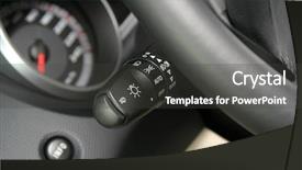  Presentation with control panel - Slide set enhanced with sonic - control panel the car background and a dark gray colored foreground