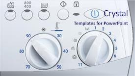  Presentation with control panel - Presentation consisting of control panel background and a sky blue colored foreground