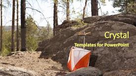  Presentation with statistical process control - Theme enhanced with control point symbol in orienteering background and a tawny brown colored foreground