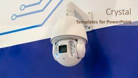  Presentation with inspection - Theme consisting of control-recording-and-inspection-electronic background and a lemonade colored foreground