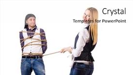  Presentation with conflict - Colorful presentation design enhanced with control sexual harassment - family conflict with man backdrop and a  colored foreground