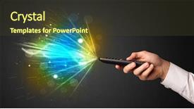  Presentation with signal - Presentation consisting of control shining and explosive signal background and a tawny brown colored foreground