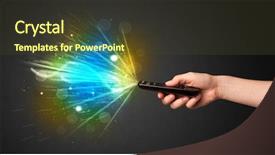  Presentation with shining - Beautiful presentation featuring control shining and explosive signal backdrop and a  colored foreground