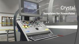  Presentation with control panel - Presentation design having opened and whole peanut or groundnut pod isolated on white background close up background and a soft green colored foreground