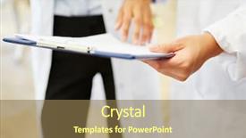  Presentation with controls - Audience pleasing slide deck consisting of controls patient record with checklist backdrop and a coral colored foreground