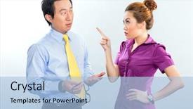  Presentation with angry - Theme enhanced with photo set of the beautiful cosmetics background and a gray colored foreground