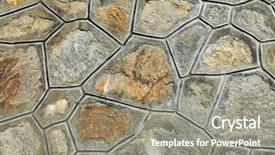  Presentation with rock wall - Amazing presentation having contruction - abstract rough grunge rock wall backdrop and a gray colored foreground