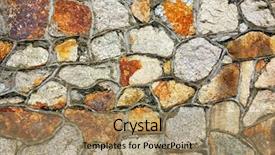  Presentation with brick wall - Audience pleasing presentation design consisting of contruction - rough grunge brick wall background backdrop and a coral colored foreground