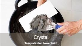  Presentation with mortar - Beautiful PPT layouts featuring set of colour plates on rose background backdrop and a tawny brown colored foreground