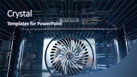 Presentation with modern - Cool new slide set with convection - modern oven built with fan backdrop and a  colored foreground