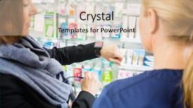  Presentation with smartwatch - Presentation design with convenience store - mid adult female customer showing background and a lemonade colored foreground