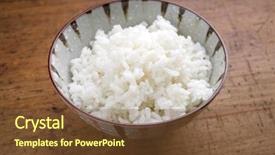  Presentation with japanese - Presentation design consisting of convenience store - traditional japanese koshihikari rice background and a tawny brown colored foreground